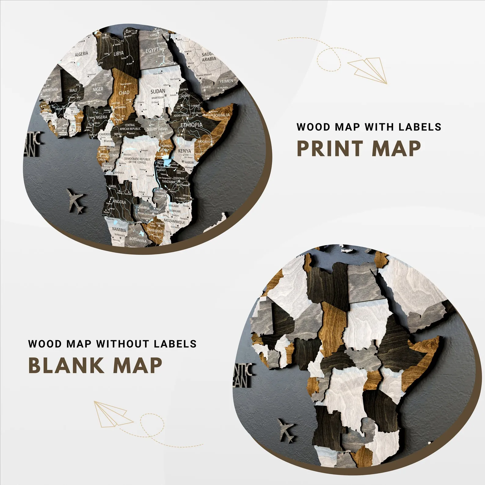 Engraved Wooden World Map Wall Art For Couples And Housewarming - Image 8